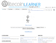 Tablet Screenshot of litecoinlearner.com